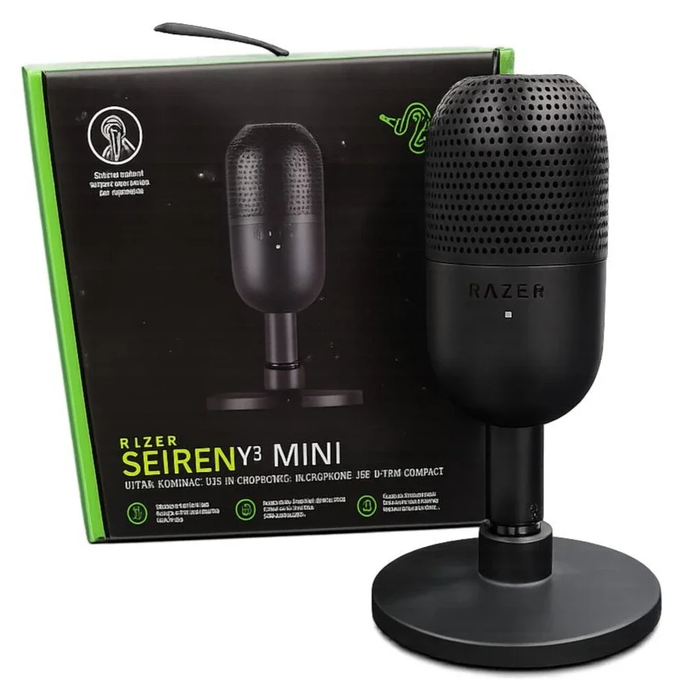 Razer Seiren V3 Mini USB Microphone Compact Gaming Streaming Mic Black